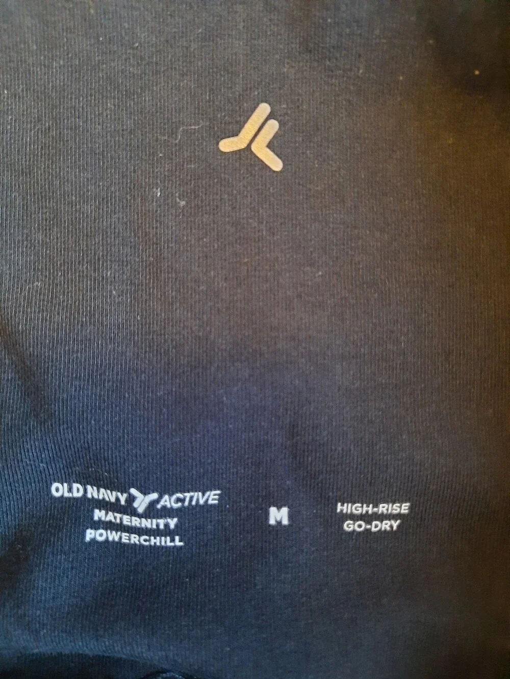 Old Navy Maternity Powerchill High-Rise Go-Dry Black Leggings Size Medium